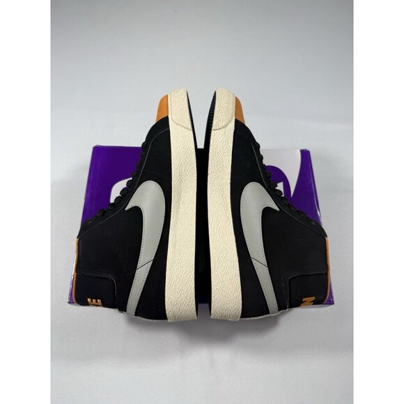 New Men’s Size 10 Black Orange Nike SB Zoom Blazer Mid Skate Shoes HF3831 002 main image 10